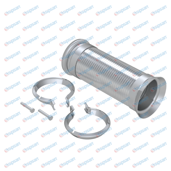 MRC EXHAUST FLEXIBLE PIPE WITH 2 CLAMPS SET 100.00 MM  